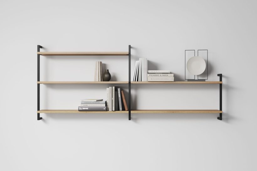 five-part shelf